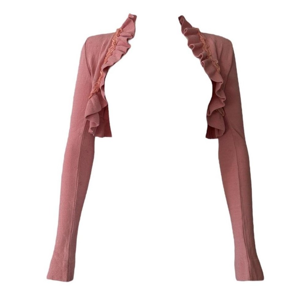 Ungaro Fever Pink Ruffle Cardigan